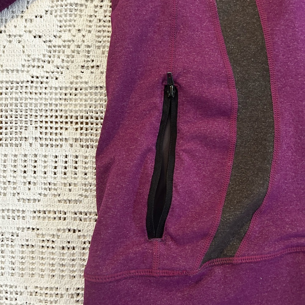 Women's lululemon purple zip up sweater Size 10 - Picture 2 of 5